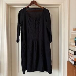 Black Linen Dress